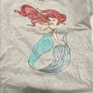 Disney Ariel Gray Short Sleeve Tee